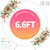 Round Backdrop Stand 6.6ft Circle Balloon Arch Frame White Round Balloon Arch Stand Circle Wedding Arch Metal Arch Backdrop Stand for Parties Birthday Wedding Baby Shower Backdrop Decoration
