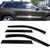Smoke Tinted Window Sun Rain Visor Vent Guard Deflector Shade Compatible with Jeep Grand Cherokee 2011-2021