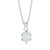 Opal Necklace for Women 925 Sterling Silver - October Birthstone 7mm White Opal Round Cut Gemstone - Vintage Handmade Crown Style Silver Mount on a Silver Cable Chain - Cute Trendy Jewelry