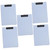 STOBOK 5pcs Clipboard Clip Clear Clipboard Essentials for Nurses Clipboard Folio Clipboard Restaurant Clipboard Office Document Clipboards Cardboard A4 Multifunction Pp