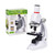 Microscope Kit 1200X Student Monocular Biological Microscope Set LED for Kids Child Lab Optical Instruments Microscope Lens Adapters (Color : Without Mount)