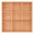 Cabilock Desktop Divided Serving Tray Wood Serving Tray 9 Compartments Divided Platter Chic Vegetable Tray Household Food Plate for Snacks Dry Fruits Appetizers Square Dinnerware Sets Serving Platter