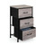 NANANARDOSO Nightstand Dresser with 3 Drawers, Small Dresser Fabric Storage Chest, Storage Tower Organizer Unit with Fabric Bin for Bedroom, Living Room,Closet Bedside, Nursery College Dorm.