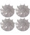4 Plastic Motor Fan Vacuum Cleaner Part Replacement for OEM Eureka Sanitaire 12988
