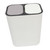SOLUSTRE Rectangular Rubbish Bin Rubbish Storage Bin Recycling Bin Dual Trash Can Garbage Container Vintage Wastebasket Rubbish Can Kitchen Trash Containers Farmhouse Small Office White Box