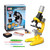 Microscope Adapter Zoom Microscope Biology Lab LED 1200x School Children Science Experiment Kit Microscope Accessories (Color : 1013A-1 Yellow)
