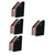 LALAFINA 4pcs Organ Pack Folder Vertical File Holder Standing Document Folder Documents Folder Standing File Folder Magazine Holder File Organizers Files Plastic Accordion Student File Rack