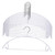 PRETYZOOM 10pcs Non-Marking Non-Slip Hanger Adult Hangers Shirt Hangers Pants Hangers Heavy Duty Clothes Rack Heavy Duty Hangers Clothing Support Child Stainless Steel White Dipping