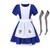 JYJXCOS Halloween Alice Madness Returns Cosplay Costume And Maid Apron (S)