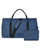 BAGSMART 2 PCS Travel Duffle Bag, 50L Large Carry On Bag Weekender Overnight Bag for Men Women with Cosmetic Bag & Shoes Compartment, Navy Blue