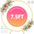 Round Backdrop Stand 7.5ft Circle Balloon Arch Frame Gold Round Balloon Arch Stand Circle Wedding Arch Metal Arch Backdrop Stand for Parties Birthday Wedding Baby Shower Backdrop Decoration
