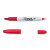 Sanford Sharpie Twin-Tip Permanent Marker, Fine Point/Ultra Fine Point, Red, EA