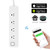 ONEVER WiFi Smart Socket, Socket Plug Timing Remote Control 4-Outlet Power Strip Work with Amazon Alexa Echo/Google Home/IFTTT for Smart Home Automation