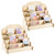 Barydat 2 Pcs 4 Tier Greeting Card Display Stand Wooden Sticker Display Stand Portable Card Display Rack for Vendors Retail Counter Table Display Trade Shows Showcase (Wood Color,15.8 Inch)