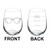 Wine Glass Goblet Two Sided Optometrist Optometry (17 oz Stemless)