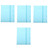 Operitacx 4pcs A3 Folder Document Wallet Folder Transparent Document Bag Printed File Folder A3 Envelope Folder Business File Clear Document Folders Paper Plastic Office Information Booklet