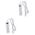 OSALADI 2pcs Surge Protected Outlet Extension Socket Electrical Multi-outlets Charging Socket Multifunctional Plug Board Multi-Function Power Outlet Power Supply Charge Abs White