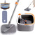 Spin Mop M16, M16 Spin Mop, Self Wash Spin Mop M16, Mop Bucket with Wringer, Mops and Buckets, Spin Mop and Bucket Separate Clean and Dirty Water, Mop Set for Floor Cleaning