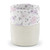 Sweet Jojo Designs Lavender Purple Boho Floral Girl Woven Laundry Basket Hamper Cotton Rope Storage Bin Dirty Clothes Toys Closet Organizer Removeable Liner Grey Bohemian Farmhouse Shabby Watercolor