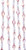 Kurt Adler Kurt S. Adler 6-Foot Pink and Clear Bead Garland