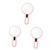 FOMIYES 3pcs Double Sided Magnifying Glass Portable Mirror Mirrors Make up Mirror Dresser Mirror Tabletop Mirror Pocket Mirror Magnifying Handheld Mirror Magnifying Mirror for Makeup Miss