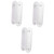 Cabilock 3pcs Hanger Storage Clothes Rack Hangers Clothes Hanger Stacker Hanger Stacking Organizer Stacker Storage Organizer Laundry Room Organization Wall Hanger Hose Household White