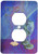 3dRose lsp_49215_6 Passover, Cups & Matzah Cracker 2 Plug Outlet Cover