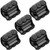 Kanayu 5 Pcs Black Insulated Multi Cable Connector, 3 Ports Electric Wire Connectors and Soldering Lugs, Single Side Entry Cable Splicers, with Oxide Inhibitor (2-14 Wire Range,1.98" x 1.30")