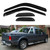 VIOJI 4pcs Front + Rear Smoke Sun Rain Guard Vent Shade Window Visors Compatible with 99-16 Ford F250 F350 F450 Super Duty Super Extended Cab