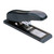 Large Gravity Stapler Office Staplers 100 Sheet Capacity Effortless Stapler Machine Holds 40 Staples Safety Stapler (Color : Black)