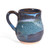 Mosquito Mud Pottery Classic Coffee Mug, Handmade American Pottery, Blue