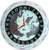 MFJ-115 Clock, 12/24-hour, Analog, 12in