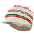 Rasta Beanie Visor-White RGY OSFM