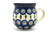 Polish Pottery Mug - 15 oz. Bubble - Peacock