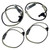 GCDAHZZ Enhance YourPercompatible withmance with 4Pcs FRONT & REAR LEFT + RIGHT ABS Wheel Speed Sensor