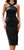 GRACE KARIN Women's Summer Criss Cross Halter Neck Sleeveless Split Midi Ruched Bodycon Cocktail Party Dress Black XL