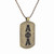 Alpha Phi Alpha Fraternity Dog Tag - Sphinx design on back (Old Gold)