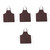ULTECHNOVO 4pcs Waterproof Apron Adjustable Chef Apron Crafting Aprons Restaurant Aprons Bbq Aprons Gifts for Staff at Work Mens Apron Gardening Apron Butcher Apron Cotton Bib Customized Miss