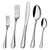 HIDEERPPY Silverware Set, 5/20/30/40 Piece Cutlery Set Steak Knife Dessert Fruit Spoon Fork Tea Spoon Stainless Steel Knife Fork Spoon, Flatware Set (Color : SILVER, Size : 4Set-20Pcs)