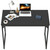 Computer Desk 47 inch, Home Office Desk Writing Study Table Modern Simple Style PC Desk with Black Metal Frame,Black
