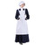 CR ROLECOS Pioneer Colonial Dress Women Amish Prairie Dresses Pilgrim Costume Pioneer Trek Clothing Apron Hat 3 Pcs XL