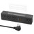 HHSOET 45W Under Desk Power Strip with 3M Adhesive, Removable Under Desktop Mount Plug with Fast Charging USB C and USB A Ports, 4 Outlet Under Table Surge Protector 1200J, 6FT Extension Cord. (Black)