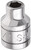SK Hand Tool 45108 6 Point 3/8-Inch Drive Standard Socket, 1/4-Inch, Chrome