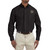 Knights Templar Embroidered Masonic Men's Poplin Button Down Dress Shirt - [Black][XX-Large]