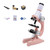 JUIYU Microscope Accessories Kit Microscope 1200X Lab LED Biological Microscope Microscope Slides (Color : Pink with Clip)