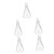 SOLUSTRE 5pcs Erlenmeyer Flask with Stopper Experiment Flask Curie Laboratory Flask Science Beakers Lab Erlenmeyer Flasks Erlenmeyer Flask for Experiment Glass Equipment Conical