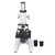 Kids Microscope, Monocular Angle Adjustable Professional Dual Coaxial Focusing Handwheel Microscope 640X Stainless Steel for Kids