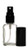 Riverrun Cologne Perfume Atomizer Square Empty Refillable Glass Bottle Black Fine Mist Sprayer 1/2 oz 15ml (Set of 10)