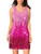 MANER Women's Sequin Dress Sparkly Glitter V-Neck Sleeveless Party Dress Club Cocktail Tank Dress (Large, Bright Pink/Rose Red/Red)