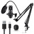 ovedisa USB Gaming Microphone PC,Professional Cardioid 192kHz/24Bit Plug & Play Mic Recording Microphone Kit with Advanced Chipset,for Streaming, Podcast, Studio and Singing